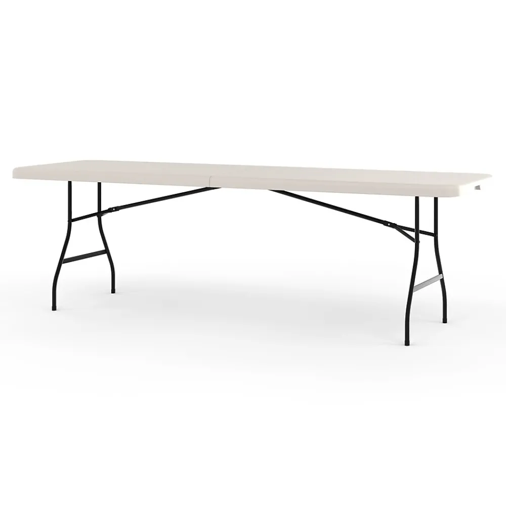 Folding Tables*Staples 8' x 30" Heavy Duty Plastic Folding Table, White (79233/54273)