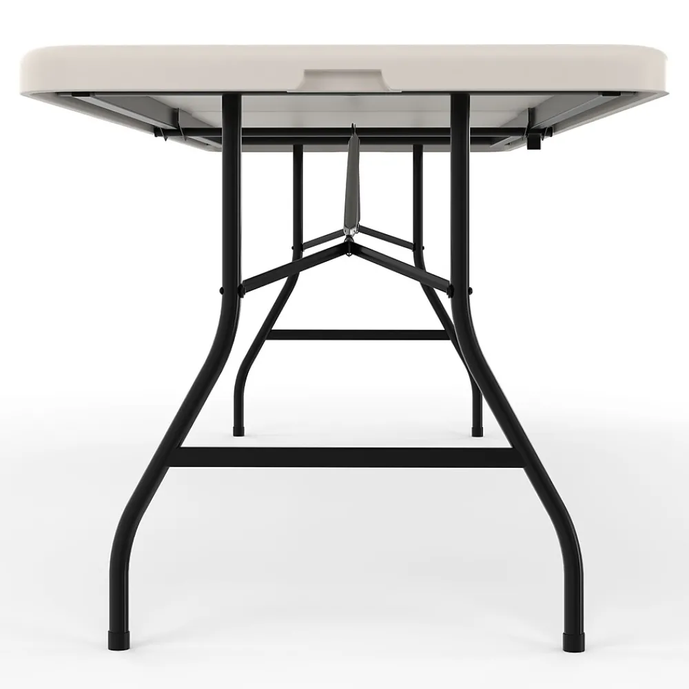 Folding Tables*Staples 8' x 30" Heavy Duty Plastic Folding Table, White (79233/54273)