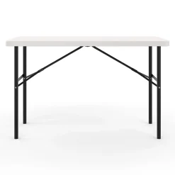 Folding Tables*Staples 4' x 24" Heavy Duty Plastic Folding Table, Gray (79203/54406)