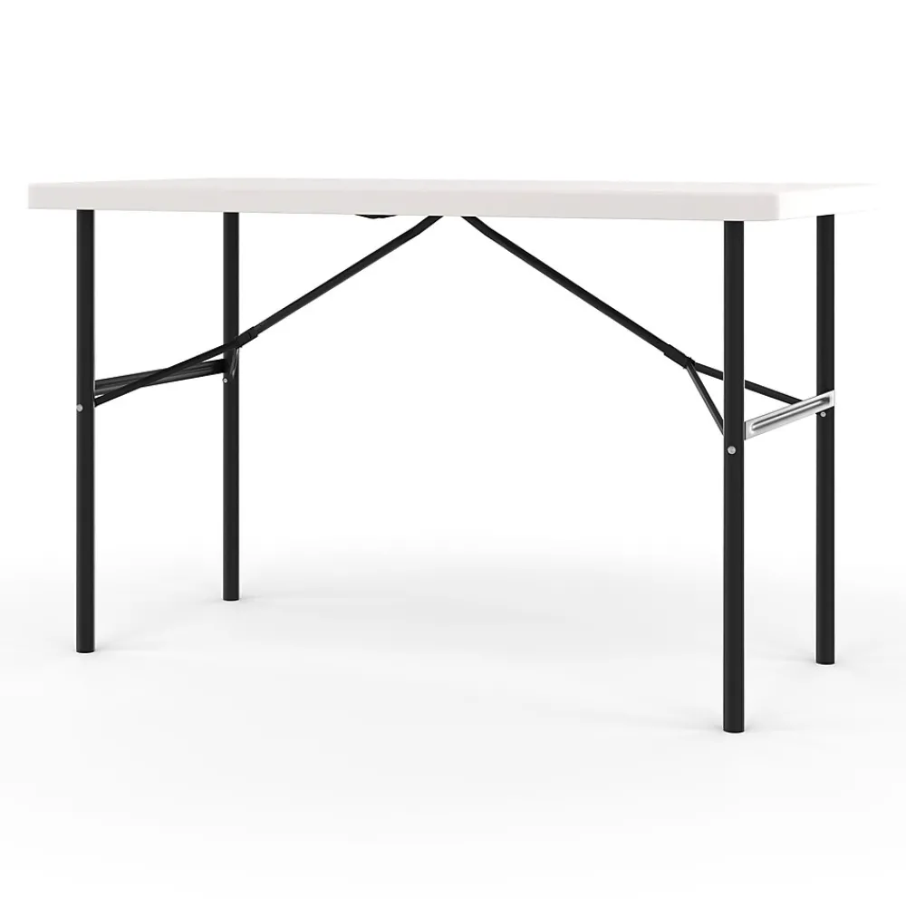 Folding Tables*Staples 4' x 24" Heavy Duty Plastic Folding Table, Gray (79203/54406)