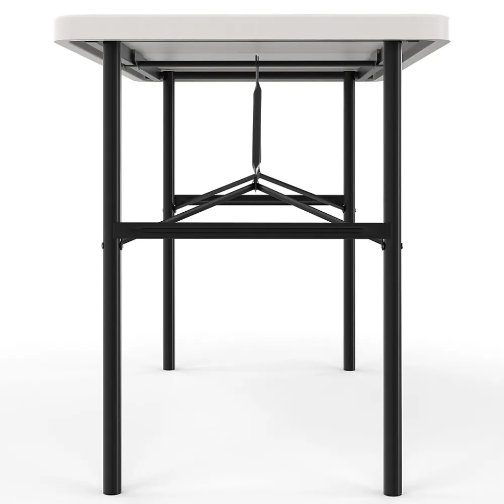 Folding Tables*Staples 4' x 24" Heavy Duty Plastic Folding Table, Gray (79203/54406)