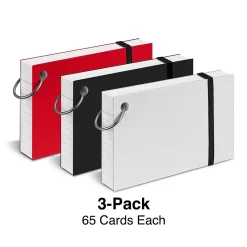 Index Cards*Staples 3" x 5" Index Cards, Lined, White, 65 Cards/Pack, 3 Packs/Carton (TR21580)