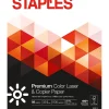 Large Quantity Paper*Staples 8.5" x 11" Laser Paper, 32 lbs., 98 Brightness, 500/Ream (85047 / 86047)