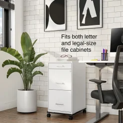 File Cabinets*Staples Adjustable File Caddy, Letter/Legal, Black (ST52140-CC)