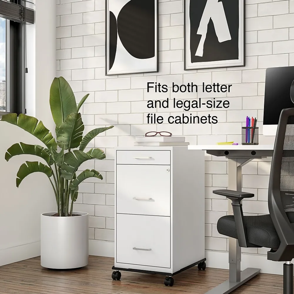 File Cabinets*Staples Adjustable File Caddy, Letter/Legal, Black (ST52140-CC)