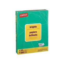 Multipurpose Paper*Staples Brights Multipurpose Paper, 24 lbs., 8.5