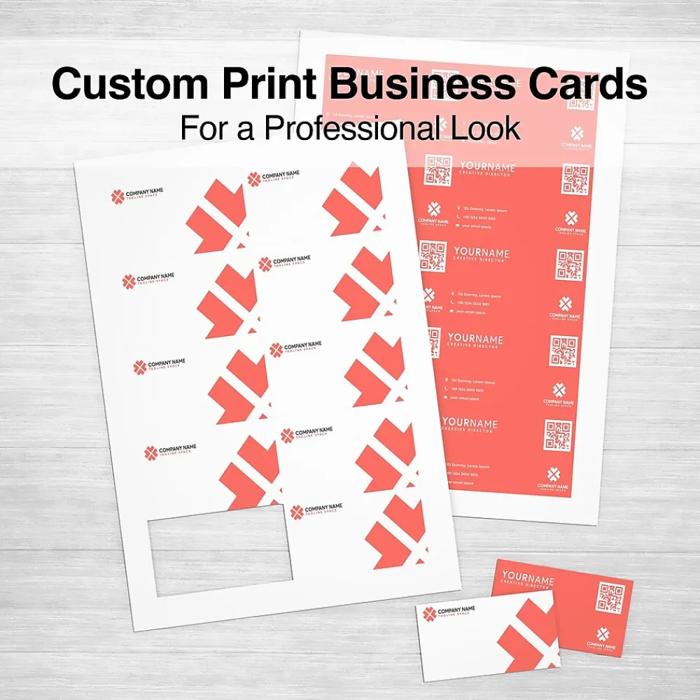 Business Cards*Staples ® Business Cards, 3.5" x 2", Matte White, 250/Pack (ST12520)