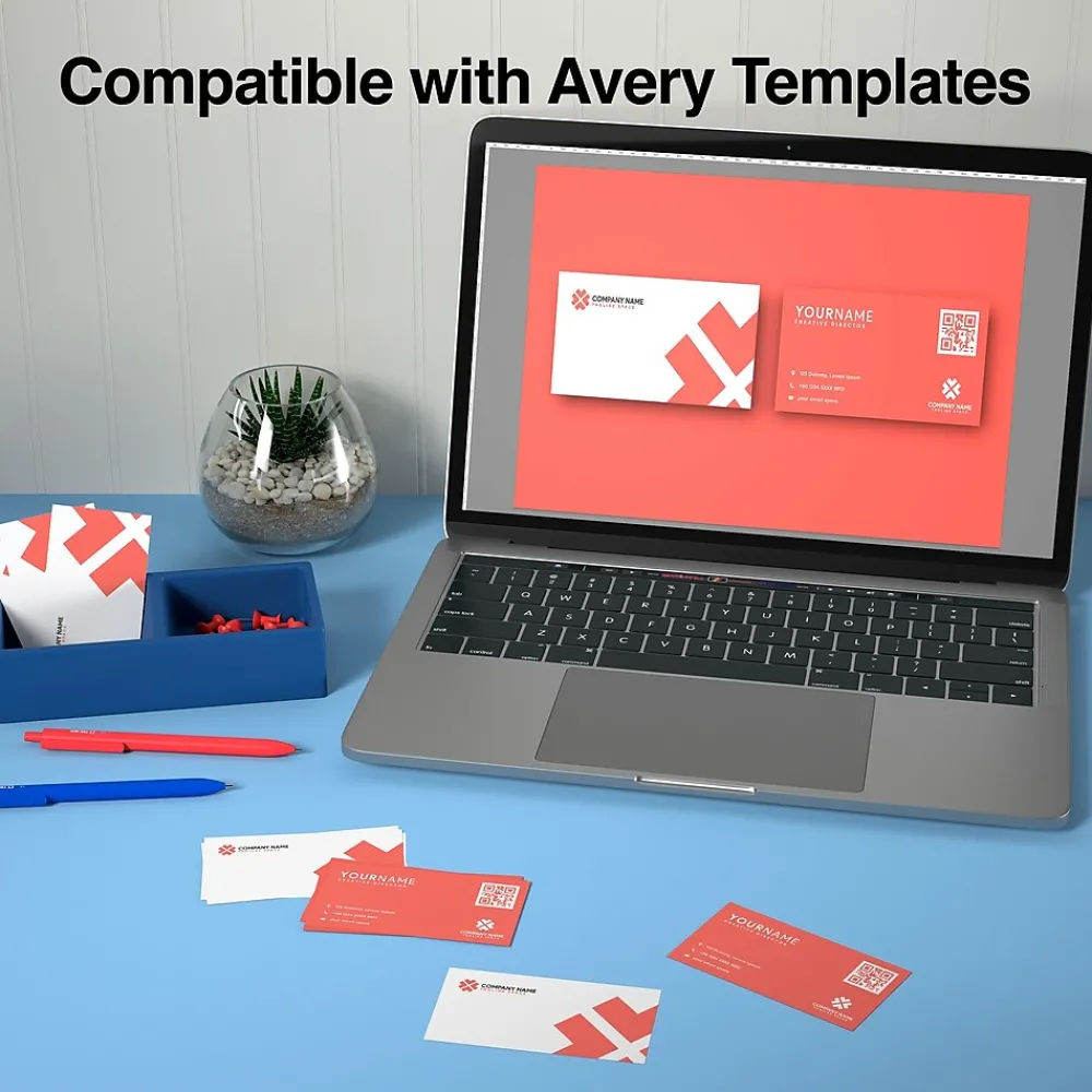 Business Cards*Staples ® Business Cards, 3.5" x 2", Matte White, 250/Pack (ST12520)