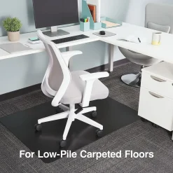 Chair Mats*Staples ® Carpet Chair Mat, 36" x 48'', Low-Pile, Black (26991)