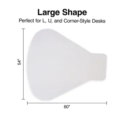 Chair Mats*Staples ® Carpet Chair Mat, Medium-Pile, Clear (28594)