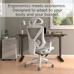 Office Chairs*Staples Dexley Ergonomic Mesh Swivel Task Chair, (UN61365) Gray