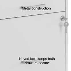 File Cabinets*Staples 3-Drawer Mobile Vertical File Cabinet, Letter Size, Lockable, 26.9