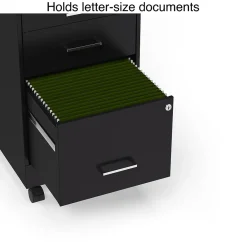 File Cabinets*Staples 3-Drawer Mobile Vertical File Cabinet, Letter Size, Lockable, 25.7