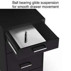 File Cabinets*Staples 3-Drawer Mobile Vertical File Cabinet, Letter Size, Lockable, 25.7