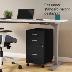 File Cabinets*Staples 3-Drawer Mobile Vertical File Cabinet, Letter Size, Lockable, 25.7