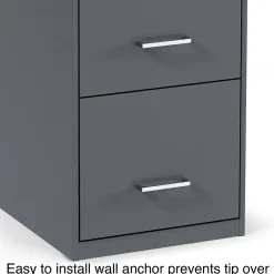 File Cabinets*Staples 4-Drawer Vertical File Cabinet, Letter Size, Lockable, 45.8