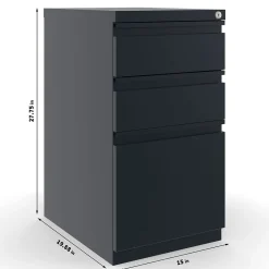 File Cabinets*Staples 3-Drawer Vertical File Cabinet, Locking, Letter, Black, 19.88