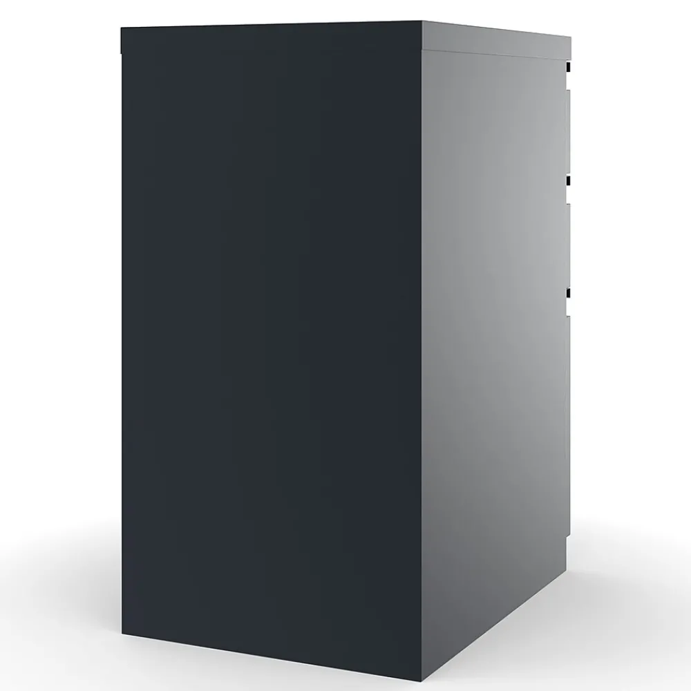 File Cabinets*Staples 3-Drawer Vertical File Cabinet, Locking, Letter, Black, 19.88"D (24874D)