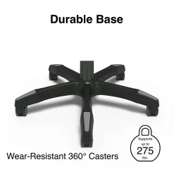 Gaming Chairs*Emerge Staples Vomax Bonded Leather Ergonomic Gaming Chair, Black/Gray (61364)