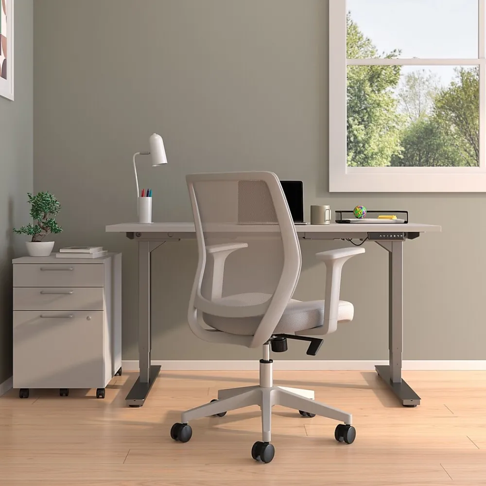 Ergonomic Chairs*Staples Essentials Ergonomic Fabric Swivel Task Chair, (UN58149) Gray