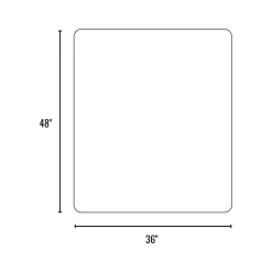 Chair Mats*Staples Hard Floor Chair Mat, 36