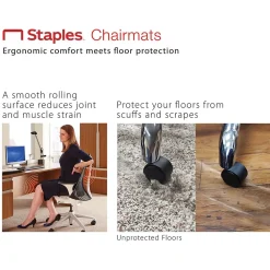 Chair Mats*Staples Hard Floor Chair Mat, 36