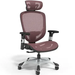 Office Chairs*Staples Hyken Ergonomic Mesh Swivel Task Chair, Maroon (UN59462) Red