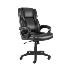 Ergonomic Chairs*Staples Kelburne Luxura Ergonomic Faux Leather Swivel Executive Chair, (58226-CC) Black