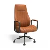 Office Chairs*Staples ® Laconia Ergonomic Leather Swivel Manager Chair, Brown (HLC-3932)