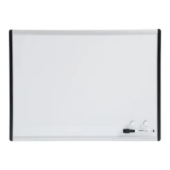 Dry Erase*Staples Magnetic Steel Dry-Erase Whiteboard, Silver/Black, 1.5' x 2' (52484/28213)