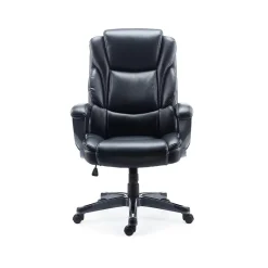 Ergonomic Chairs*Staples Mcallum Ergonomic Bonded Leather Swivel Manager Chair, (51473) Black