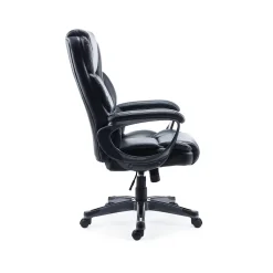 Ergonomic Chairs*Staples Mcallum Ergonomic Bonded Leather Swivel Manager Chair, (51473) Black