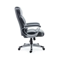 Ergonomic Chairs*Staples Mcallum Ergonomic Bonded Leather Swivel Manager Chair, (51474) Gray