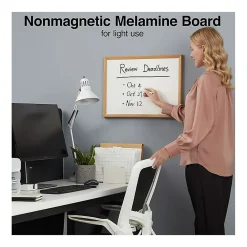 Dry Erase*Staples Melamine Dry-Erase Whiteboard, MDF Frame, 2' x 1.5' (50069)