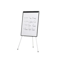 Dry Erase*Staples Presentation Flip Chart Easel, White Steel (28217US/50445US)
