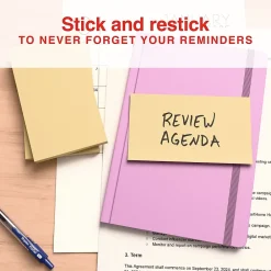 Sticky Notes*Staples Recycled Notes, 3