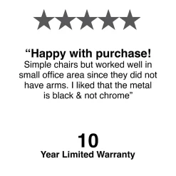 Folding & Stacking*Staples Resin Stacking Chair, Black, 4/Pack (51475)