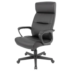 Ergonomic Chairs*Staples Rutherford Luxura Ergonomic Faux Leather Swivel Manager Chair, (ST45608V-CC) Black