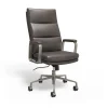 Office Chairs*Staples ® Shelton Ergonomic Leather Swivel Manager Chair, Gray (HG-70081)