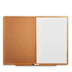 Dry Erase*Staples Standard Cork & Dry Erase Whiteboard, 4' x 3' (28324-CC)