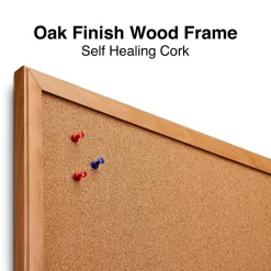 Dry Erase*Staples Standard Cork & Dry Erase Whiteboard, 4' x 3' (28324-CC)