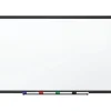 Dry Erase*Staples Standard Durable Melamine Dry-Erase Whiteboard, Black Aluminum Frame, 4' x 3' (52681/28681)