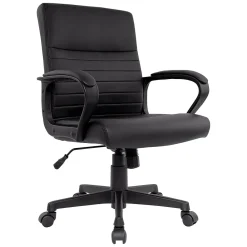 Ergonomic Chairs*Staples Tervina Ergonomic Luxura Swivel Manager Chair, (56904V-CC) Black