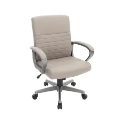 Ergonomic Chairs*Staples Tervina Ergonomic Luxura Swivel Manager Chair, (56905V-CC) Taupe