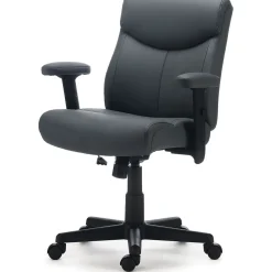 Ergonomic Chairs*Staples Traymore Ergonomic Faux Leather Swivel Computer and Desk Chair, (53246) Gray