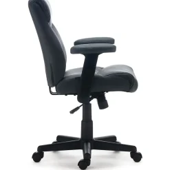 Ergonomic Chairs*Staples Traymore Ergonomic Faux Leather Swivel Computer and Desk Chair, (53246) Gray