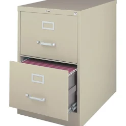 File Cabinets*Staples ® Vertical File Cabinet, Legal, 2-Drawer, Putty, 25"D (25158D)