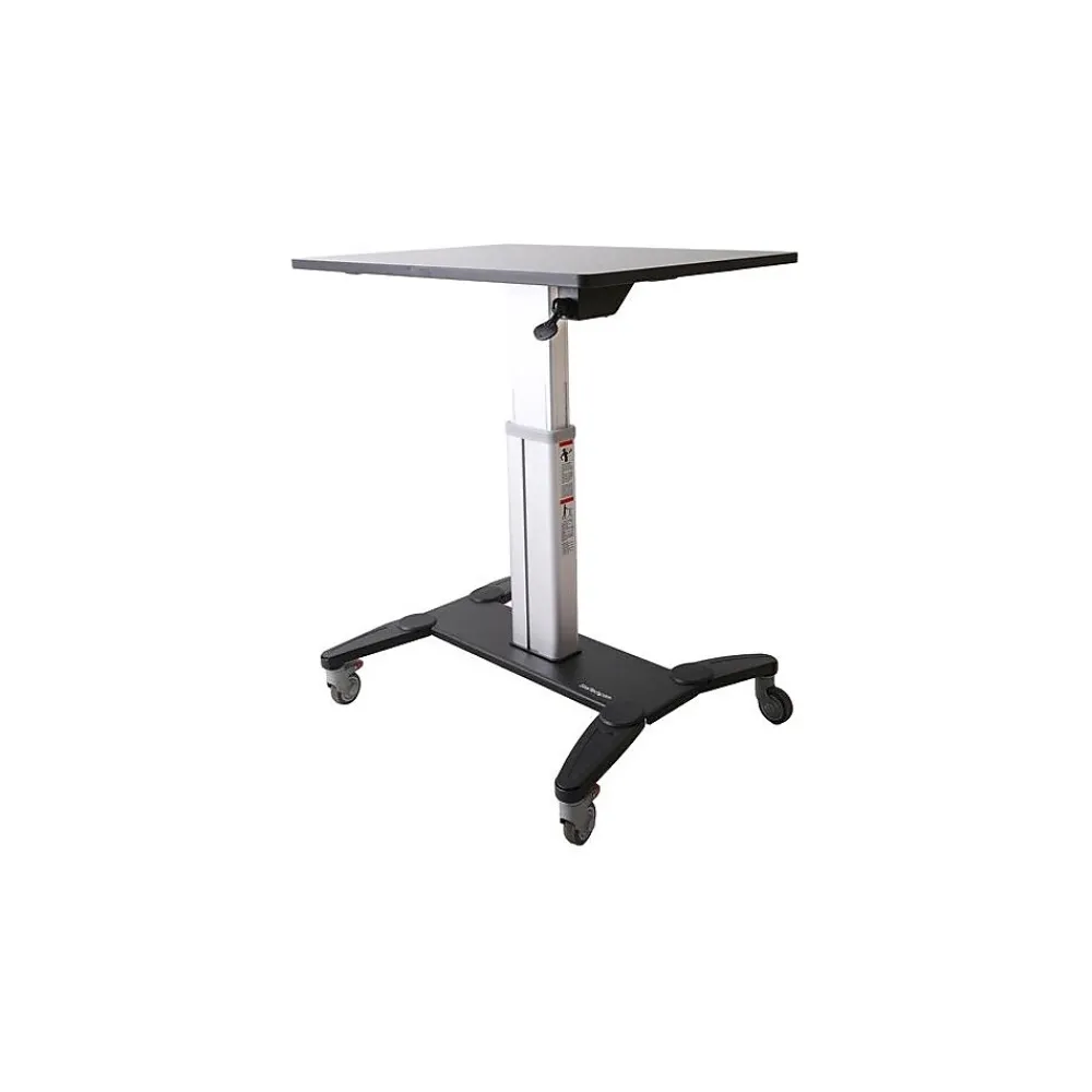 Standing Desks*StarTech .com Mobile Sit Stand Workstation with 31.5" Work Surface, Height Adjustable Mobile Standing Desk, Portable