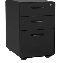 File Cabinets*Poppin Stow 3-Drawer File Cabinet, Black