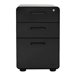 File Cabinets*Poppin Stow 3-Drawer File Cabinet, Black